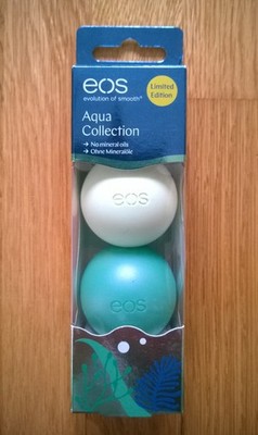 NEU EOS 2 x Lippenbalsam Aqua Collection Limited Lip Balm Deep Sea & Ocean Green