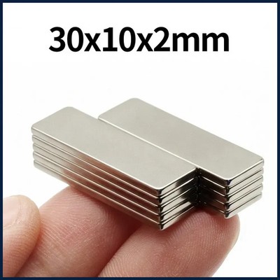 30x10x2mm Super Strong Neodymium Magnet N35 NdfeB Permanent Magnetic imanes