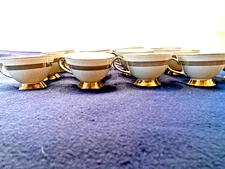Meito china made in japan Largo lunch set with tea cups cream and sugar