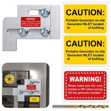Generator Interlock for Square D QO or Homeline 100 or 125 amp Panels, Brushe...