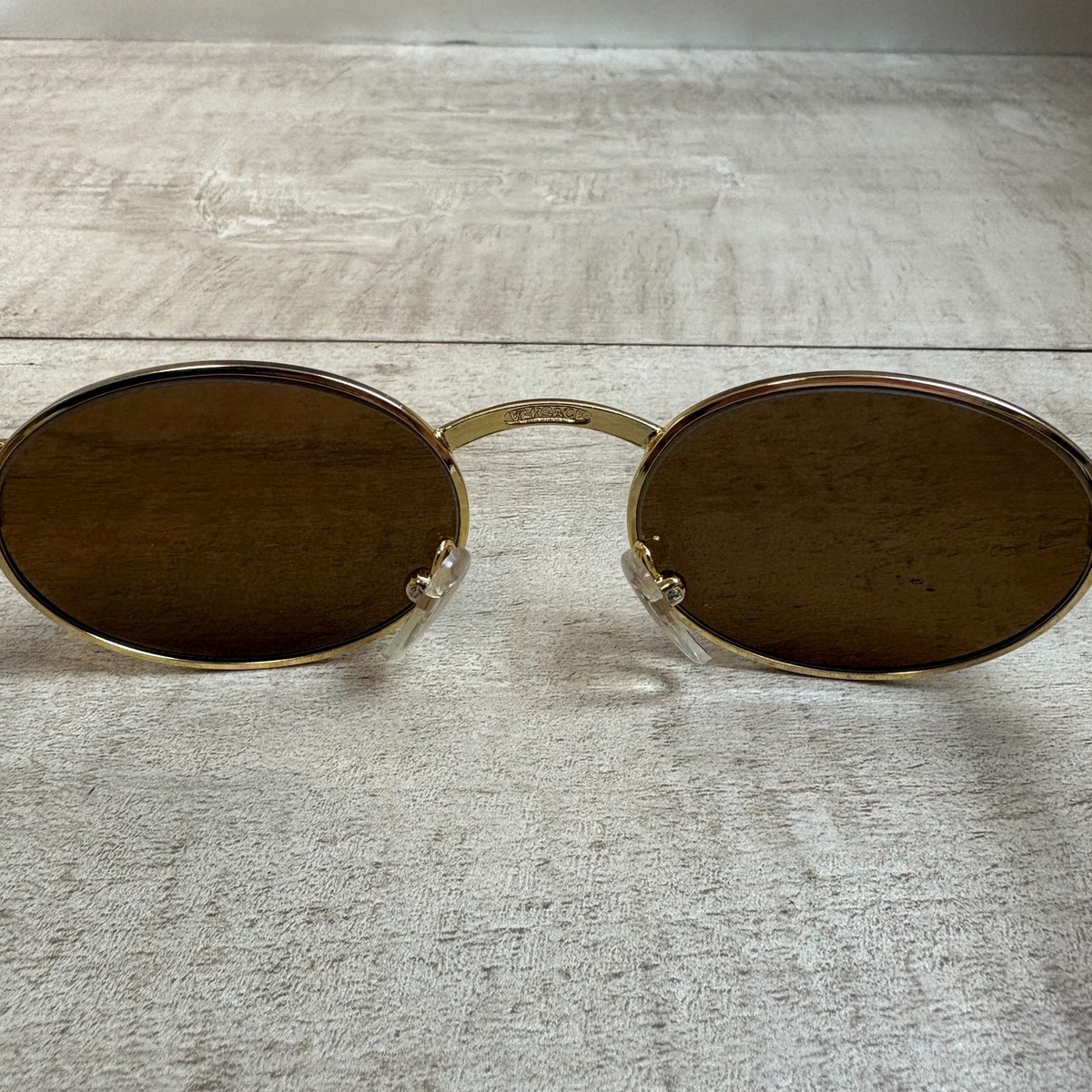 GIANNI VERSACE MOD S68 Col 55M Vintage Round Sunglasses Great con