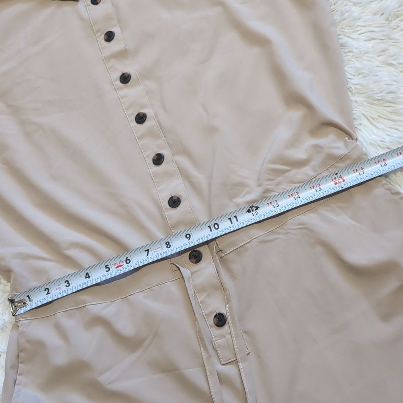 Serra Tan Utility Button Down Drawstring Jumpsuit… - image 12
