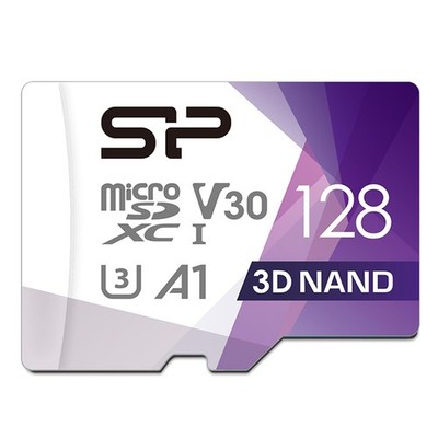 Silicon Power 128GB Micro SD Card U3 SDXC Up to 100MB/s High 128 GB, Standard