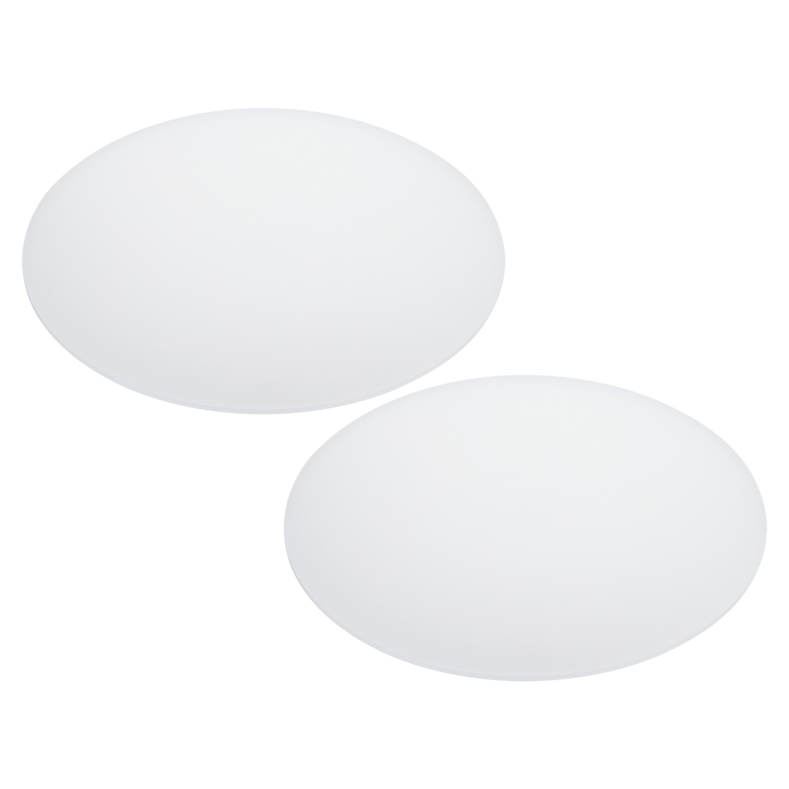 2Pcs 12" Diameter Lampshade Diffuser 2.7mm Round Diffuser Translucent White