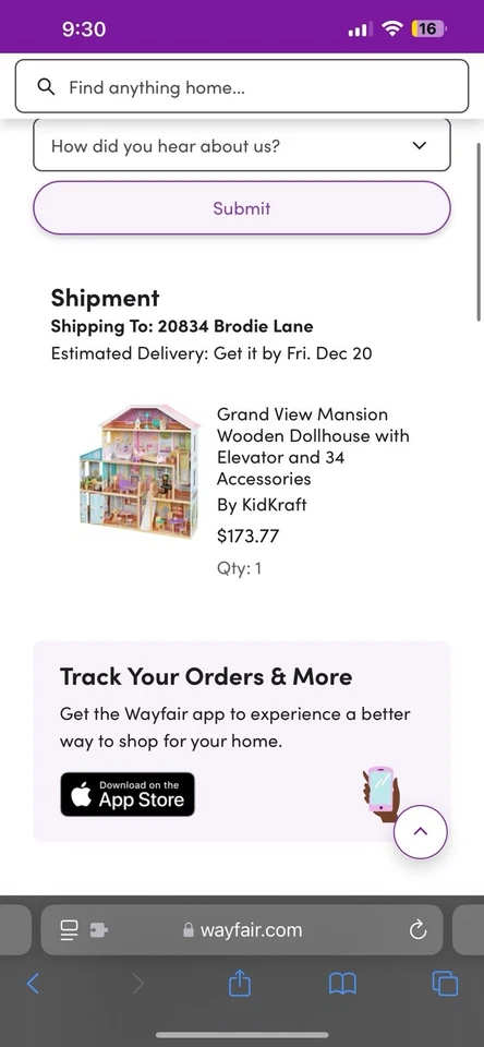 Kid craft Wooden Mansión Doll House - Image 3 of 3