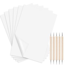 100 Pcs Carbon Transfer Paper with 5 Pcs Embossing Styluses Tools 11.7 X 8.3 ...