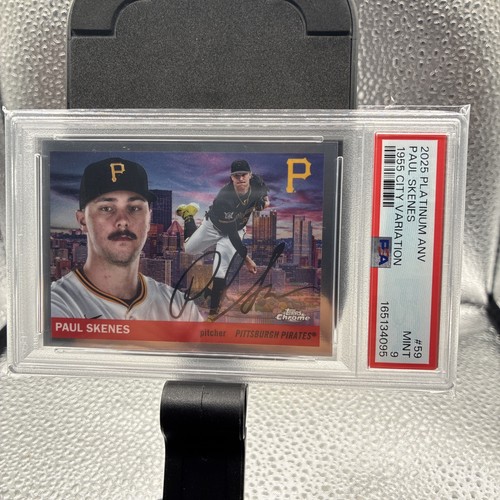 2025 Topps Chrome Platinum Paul Skenes City Variation SSP CASE HIT Pirates PSA 9