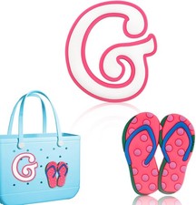 Bogg Bag Letter Charms Personalized Alphabet Insert Accessories for Beach Tote