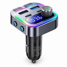 Bluetooth Radio Frequency Transmitter Rotary Knob Vehicle Accessory Insertable