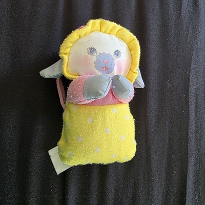 Jammie Pies Doll Playskool RARE Vintage Rattle Plush Toy Lamb