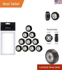 High Quality 3D Printer Wheels - Perfect for Ender 3, CR-10 & More (10 Pack)
