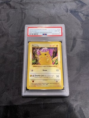 Pikachu (Red Cheeks) 058/102 Base Set (Shadowless) Regular for