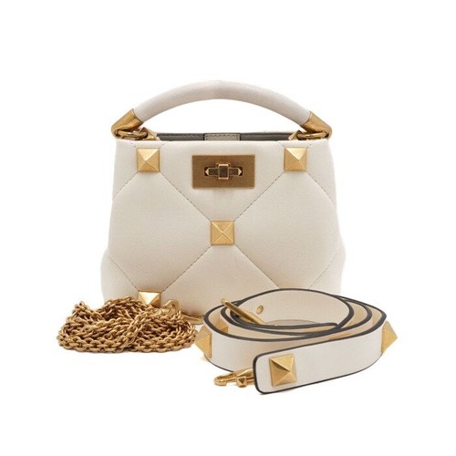 Valentino Small Quilted Leather Tote and Shoulder Bag with Roman Studs 152315714