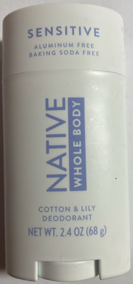 Native Sensitive Whole Body Cotton & Lily Deodorant 2.4 oz