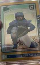 2024 Panini Donruss - Optic Rated Prospects Diego Cartaya #172 Gold Prizm /10
