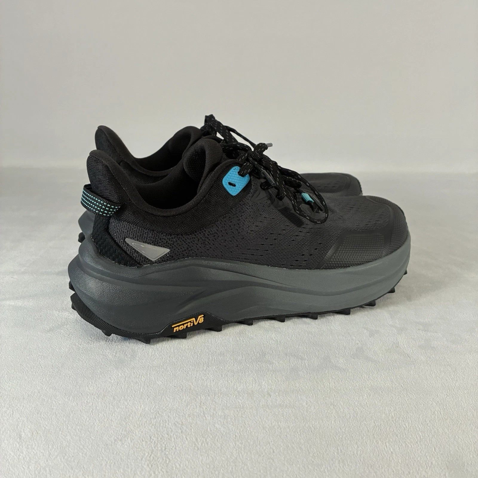 NORTIV 8 Wide Toe Box Trail Running Shoes Men’s 7.5 Black Hiking SNRS25001M