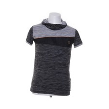 Rerock, T-shirt, Größe: L, Grau/Schwarz, Polyester, Streifen, Herren #IYa