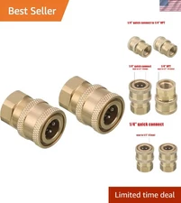 High Pressure Brass Coupler 1/4 Inch Quick Connect - Ideal for Pressure Washing