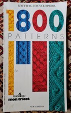 1800 Patterns, Knitting Encyclopedia, Mon Tricot. Knitting Dictionary. Vintage