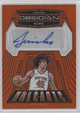 2023-24 Panini Obsidian Electric Etch Orange Flood 11/75 Jericho Sims Auto 7rv