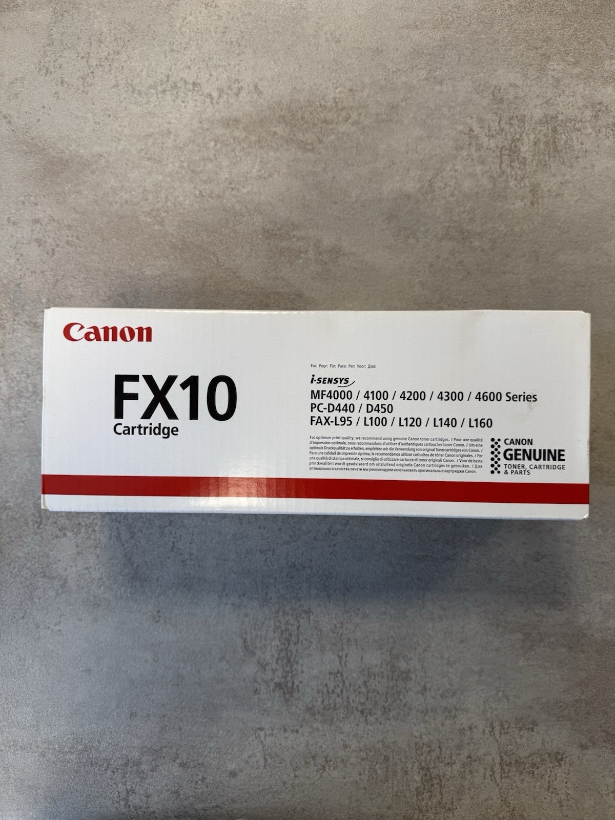 Cartouche Canon FX10 pour fax : toner noir de 2000 pages pour impressions de bureau