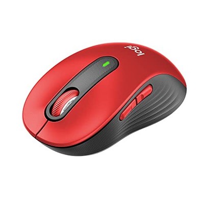 Logitech Signature M650MRD Kabellose Maus Leise Normal Rot Bluetooth Logi Bolt