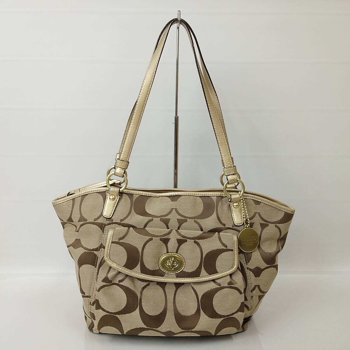 Coach Signature Tote Bag Authentic Pre-Owned 25x28x14cm