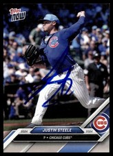 2024 Topps Now Road Opening Day Justin Steele Chicago Cubs #OD-206 Signed