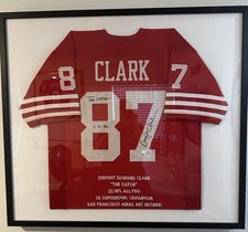 Dwight Clark “The Catch” Autographed and Framed San Francisco Jersey PSA COA