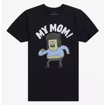 Muscle Man My Mom Shirt - Regular Show Graphic Tee - Funny Retro Cartoon T-Shirt