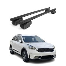 Dachträger Gepäckträger für Kia Niro I 2017-2022 Querträger ABE Alu Schwarz 2x