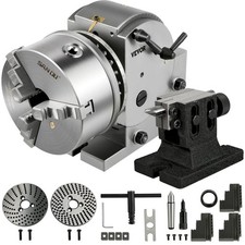 6" Dividing Head System w/ MT3 Tailstock 24-Hole Rotary Indexer