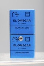 Simon Omega EL-Omega 50mm 75mm F3.5 Enlarging Lenses New Old Stock IOB