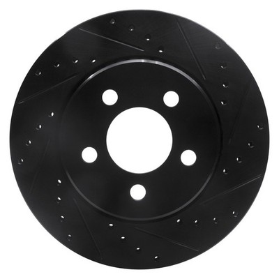 For Jeep Liberty 08-12 Brake Rotor DFC Premium Drilled & Slotted Front Passenger