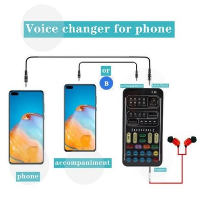 Portable Sound Disguiser with 8 Voice Changes Multiple Connection Modes WD