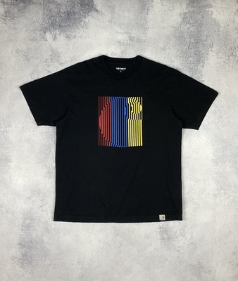 Carhartt Wip Work in Progress Big Logo Black Herren Größe L Y2K Streetwear Gr...