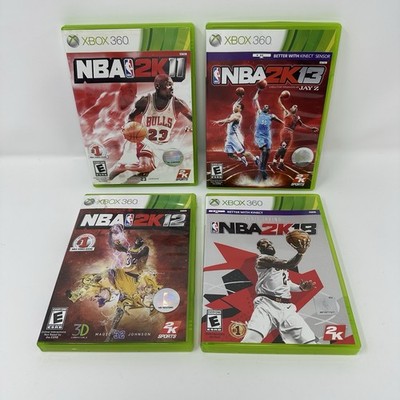 NBA 2k Xbox 360 Lot of 4 2K11 2K12 2K13 and 2K18 All CIB Complete W/ Manuals