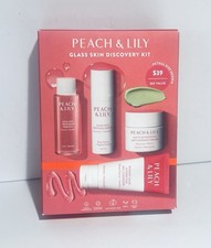 Peach Lily Glass Skin Discovery Kit 4 Products Cleanser Essence Serum Cream