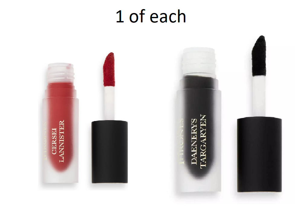Revolution Liquid Lipstick Game of Thrones Daenerys Targaryen + Cersei Lannister