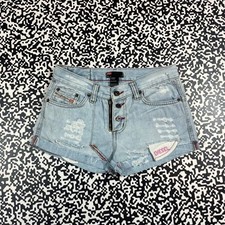 Vintage Y2K Diesel Distressed Style Mini Shorts 90s Style