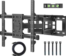 Full Motion TV Wall Mount for 37-84 Inch Tvs, Hold up to 132Lbs, Max VESA 600X40