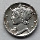 🧿1916 MERCURY DIME.....GEM.....AU /BU.......WOW!🧿
