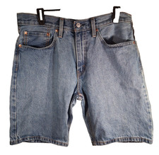 Levi's 405 Denim Shorts Men's 34 Blue Regular Fit Medium Wash 10 Inseam
