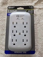 6 Outlet Extender Surge Protector Multi-Plug-In Wall Adapter Tap 1200J