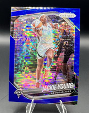 Jackie Young 2025 Panini Prizm WNBA #23 Blue Pulsar /199 SP