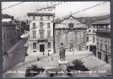 ASCOLI PICENO CITY 15 MONUMENT to the FALLEN - BANK POSTCARD PHOTOGR. travel 1954