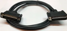 DB25 6 Foot Male Male Cable Black Color