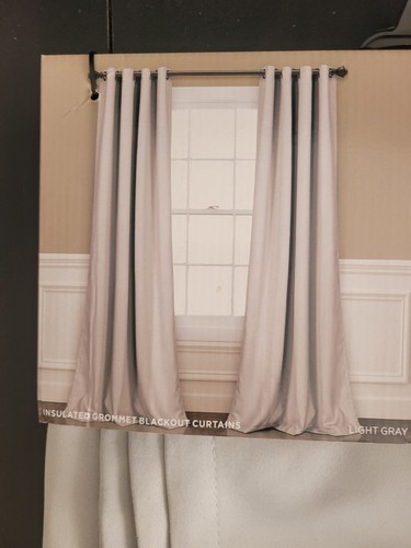 Lush Decor Insulated Grommet Blackout Curtains Panel Pair(2) 52"W x 95"L New - Picture 4 of 11