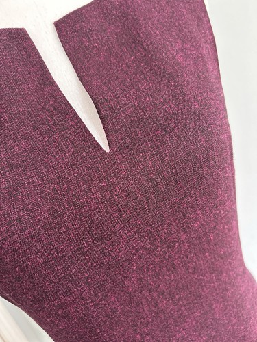 Marc NY Andrew Marc STUNNING SLEEVELES Plum/purple Fitted Sheath Dress SZ 8 NWT - Picture 2 of 11