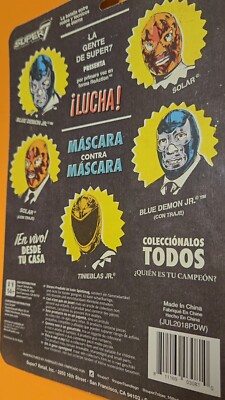 Blue Demon Jr Ilucha Reaction Action Figure Unpunched RARE